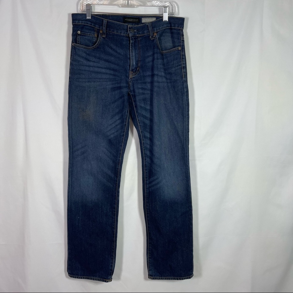Aeropostale Straight Jeans, Sandblasted, Size 32x34. In excellent condition!